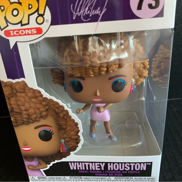 Whitney Houston Funko POP! Icons Collectible Vinyl Figure #73 Singer Actress New - Picture 3 of 12
